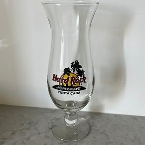 Hard Rock Cafe Punta Cana hurricane glass souvenir